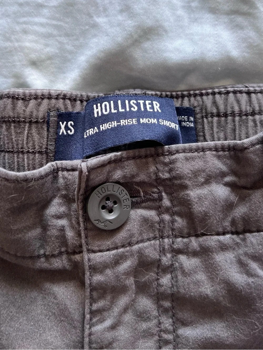 Hollister Gray High Rise Cargo Shorts Size xsmall
